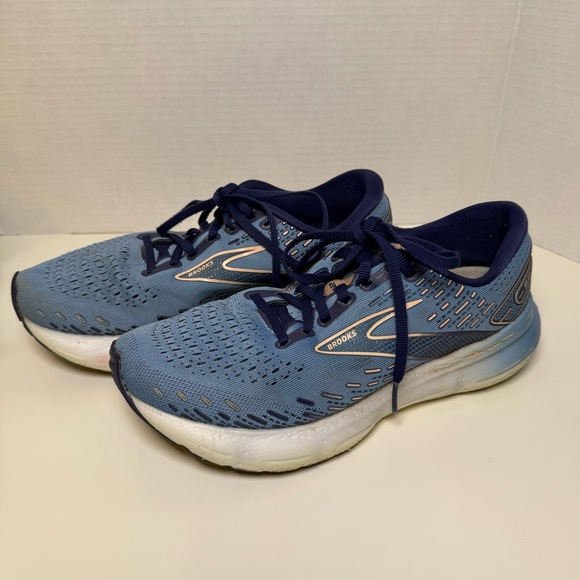 Brooks Women's Glycerin 20 Blue/White Running Shoes Sneaker Size 9.5B Activewear - Picture 3 of 16
